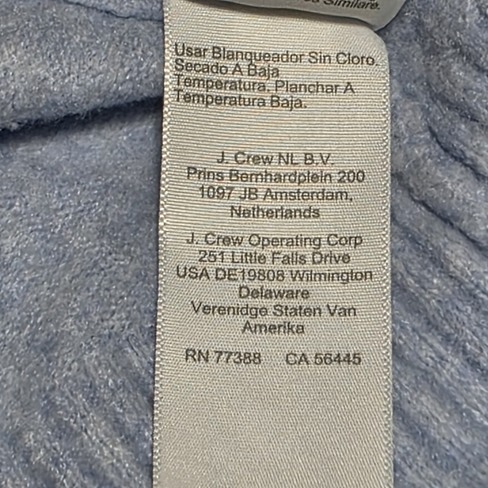 J CREW WOOL BLEND V-NECK CARDIGAN SWEATER BLUE SZ M - Picture 9 of 9